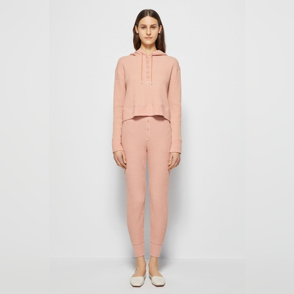 8. NWT JONATHAN SIMKHAI SAVANNAH WAFFLE JOGGER IN CHAI - Picture 3 of 7